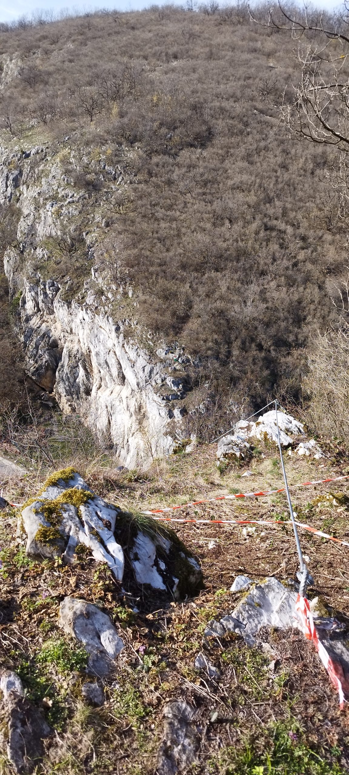 Bal oldali Viaferrata út kiszállás Bal oldali Viaferrata út kiszállás