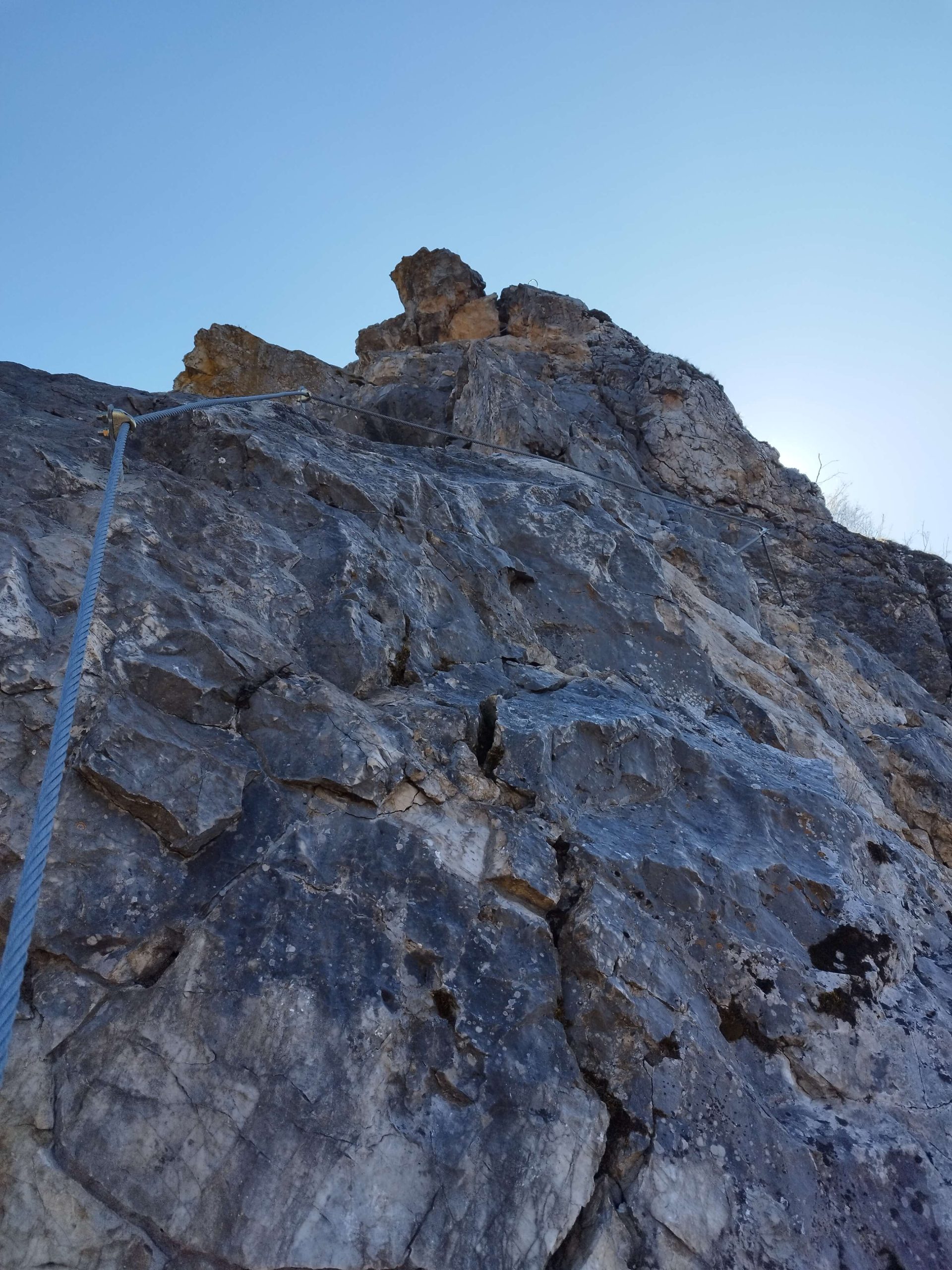 Esztramos vasalt Viaferrata útjainak térképe