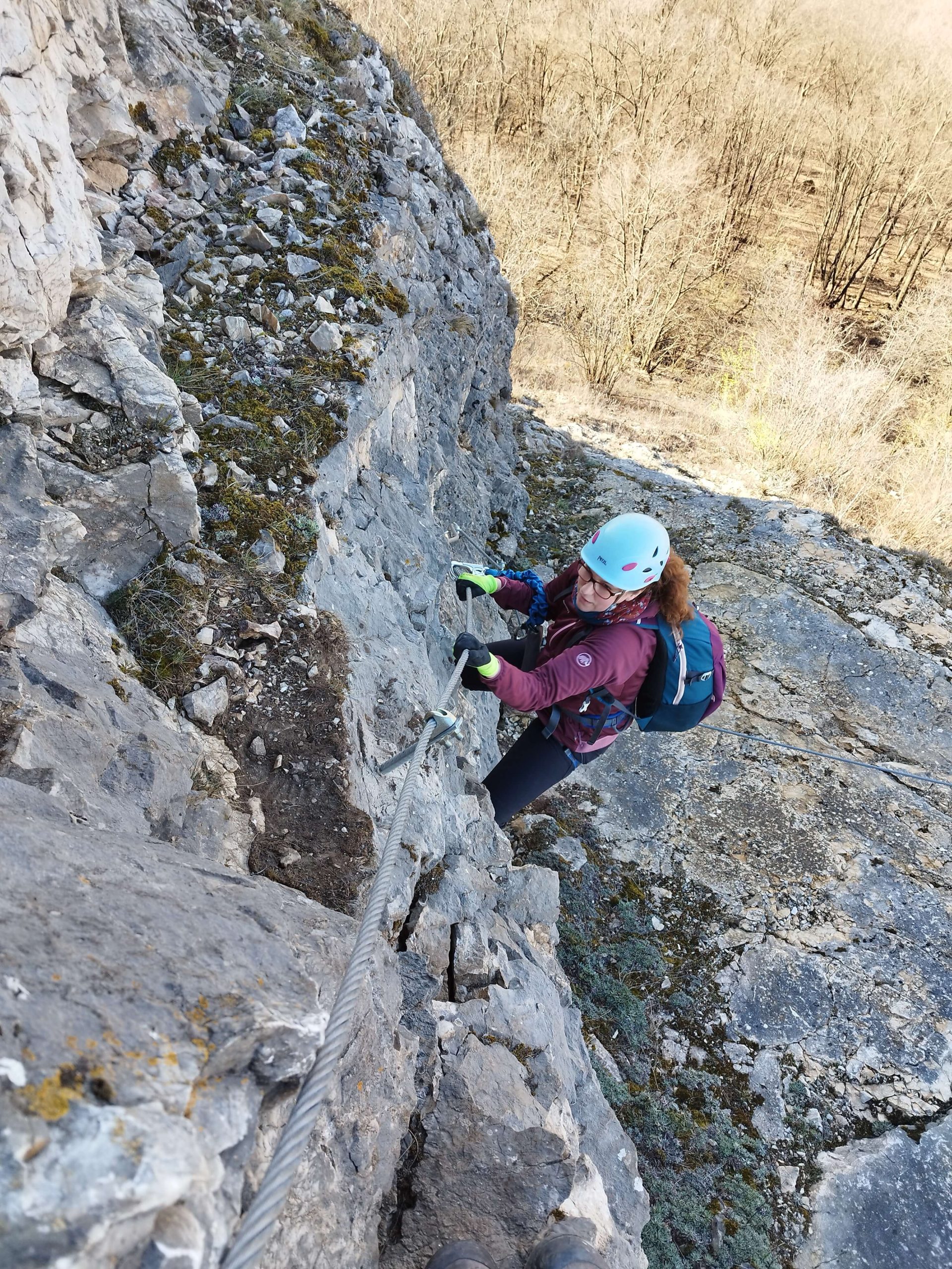Esztramos vasalt Viaferrata útjainak térképe