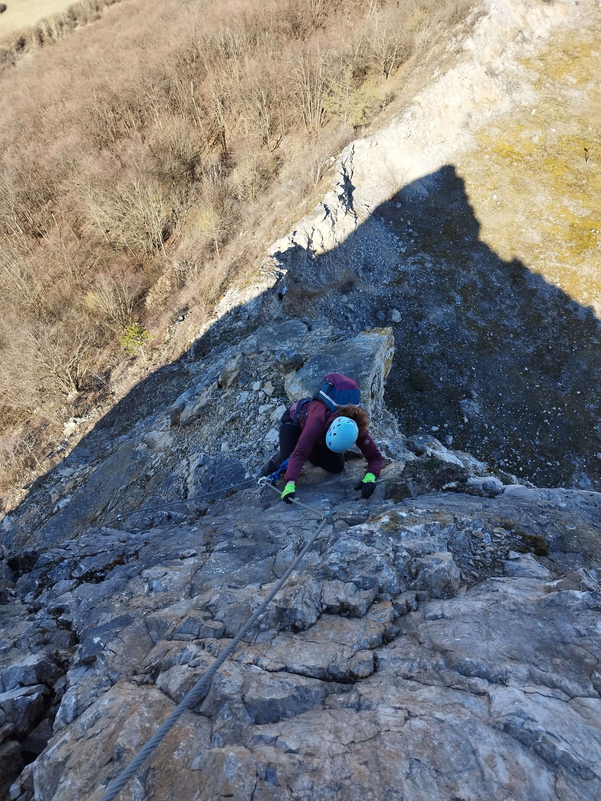 Esztramos vasalt Viaferrata útjainak térképe