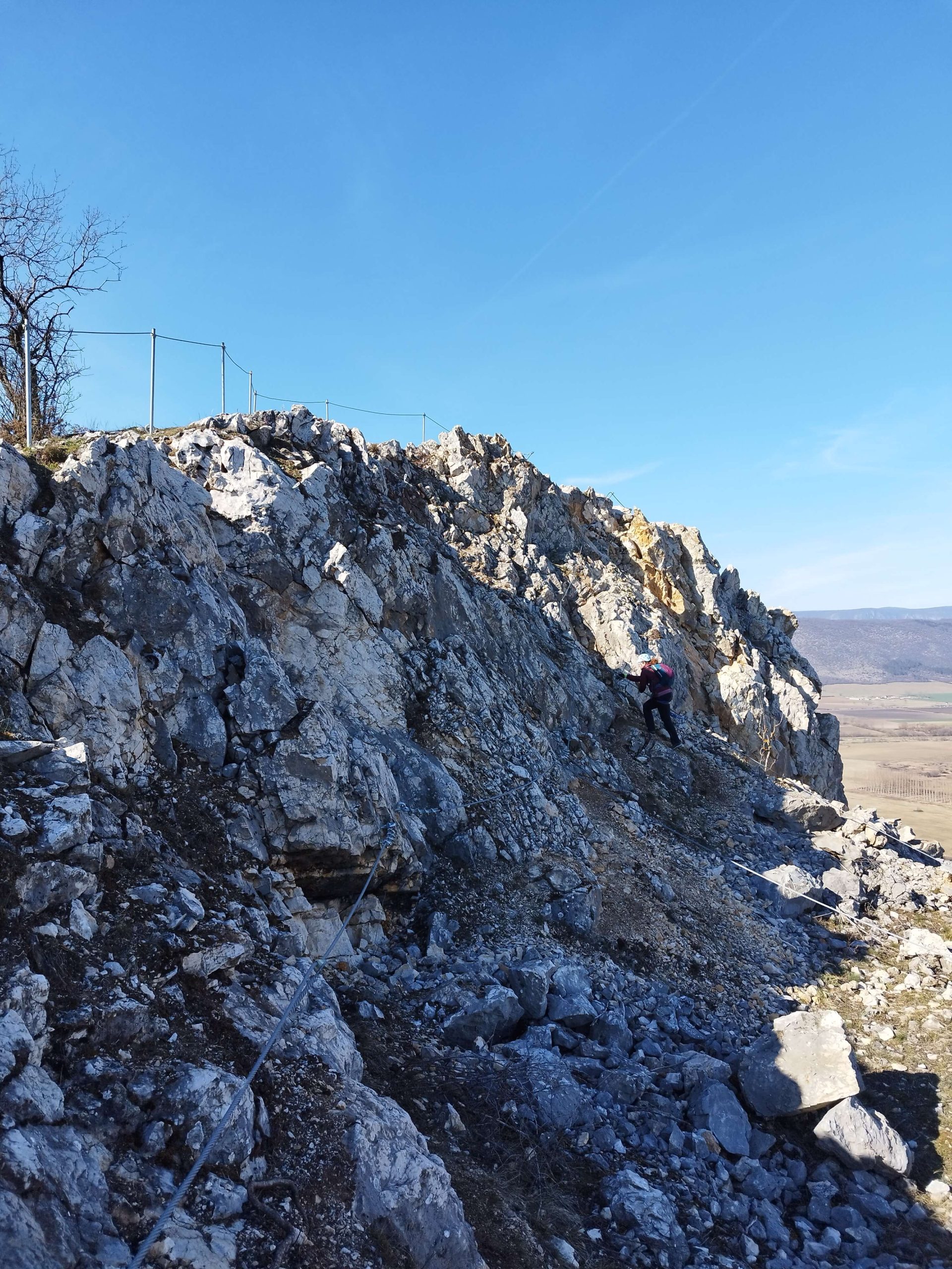 Esztramos vasalt Viaferrata útjainak térképe