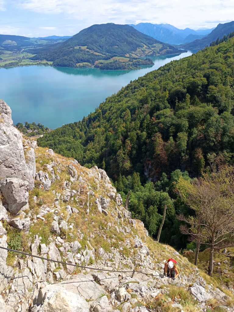 Drachenwand Klettersteig – Lélegzetelállító mászás a Mondsee felett Ausztriában 15 IMG 20260819 123924