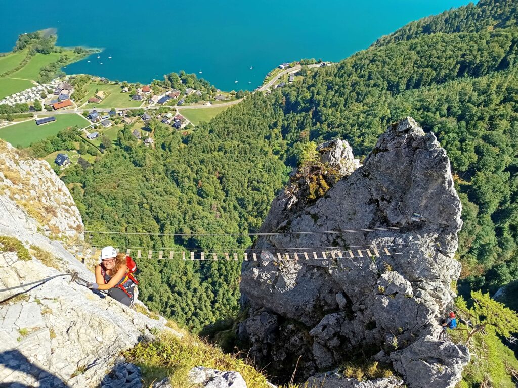 Drachenwand Klettersteig – Lélegzetelállító mászás a Mondsee felett Ausztriában 10 IMG 20260819 134516