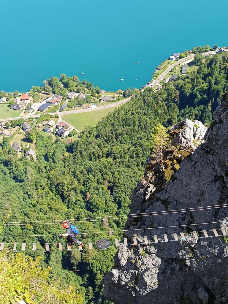 Drachenwand Klettersteig – Lélegzetelállító mászás a Mondsee felett Ausztriában 8 IMG 20260819 134835