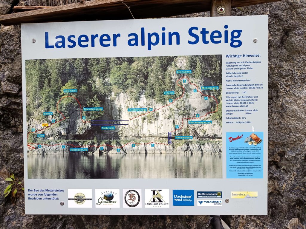 Laserer Alpin Klettersteig – fantasztikus út a Gosausee partján 2 IMG 20260822 113123