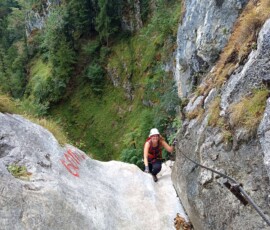 Drachenwand Klettersteig – Lélegzetelállító mászás a Mondsee felett Ausztriában 57 1434373919