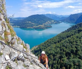 Drachenwand Klettersteig – Lélegzetelállító mászás a Mondsee felett Ausztriában 32 4037795056