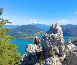Drachenwand Klettersteig – Lélegzetelállító mászás a Mondsee felett Ausztriában 37 1735706350