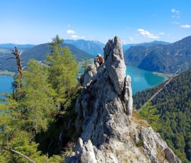 Drachenwand Klettersteig – Lélegzetelállító mászás a Mondsee felett Ausztriában 19 3689180111